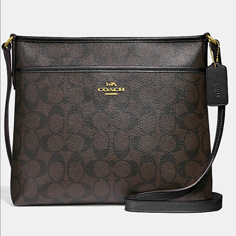 Coach File Crossbody In Signature Canvas